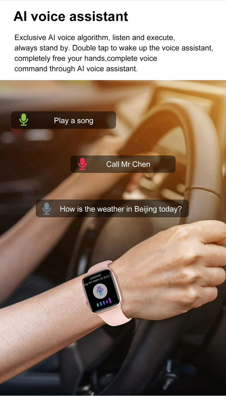 J3 Active Smart Watch 7 Health Monitor and Fitness Bracelet with 300+ Watch Faces