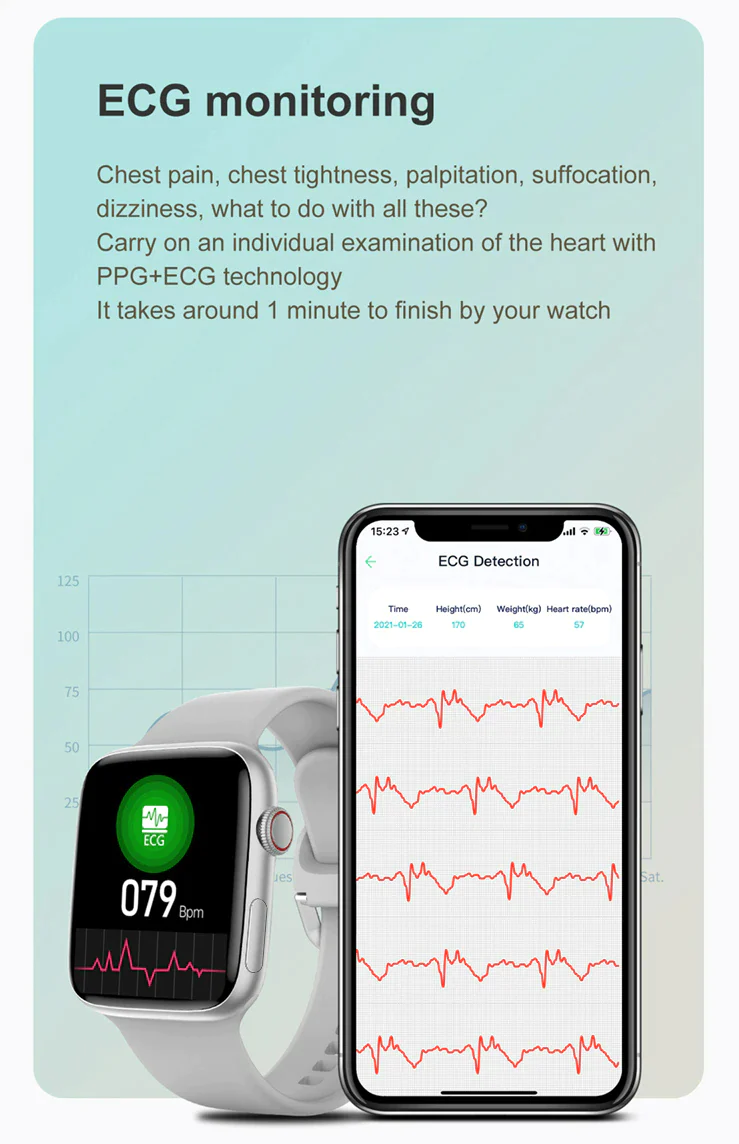 J3 Active Smart Watch 7 Health Monitor and Fitness Bracelet with 300+ Watch Faces