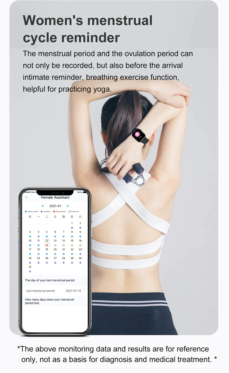 J3 Active Smart Watch 7 Health Monitor and Fitness Bracelet with 300+ Watch Faces