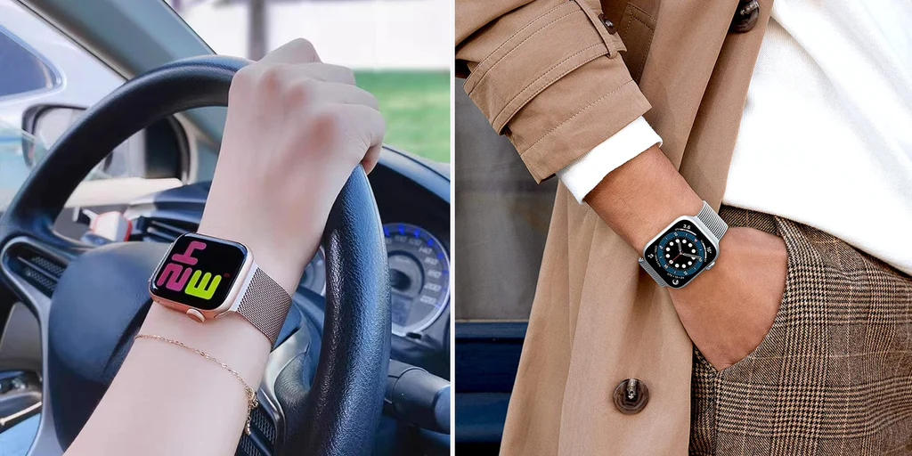 Stainless Steel Magnetic Loop Bracelet for Apple iWatch Series