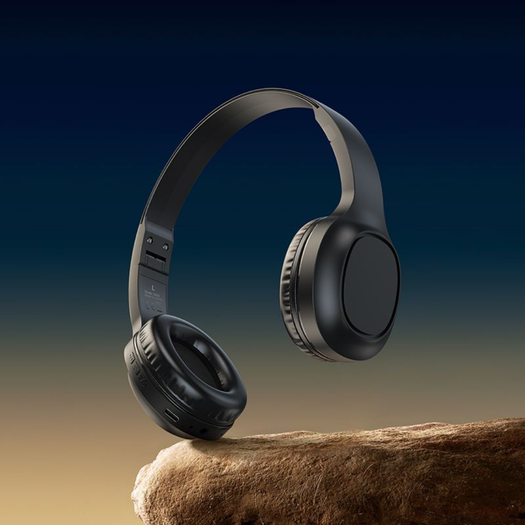 Ultimate sound experience 40 hours talk/music time 5 hours charging time 200 hours standby time 10 meters Bluetooth range Headphones with microphone Frequency response range 20-20000Hz Stereo high-power bass 400mAh battery capacity Up to 7 hours of battery life Active Noise-Cancellation