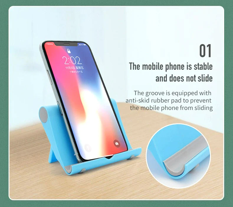 Universal Foldable Desk Phone Holder Mount Stand Tablet Desktop Holder.