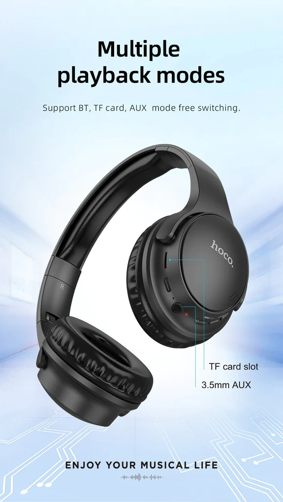 W40 Bluetooth 5.3 HIFI Stereo Sports Headphones