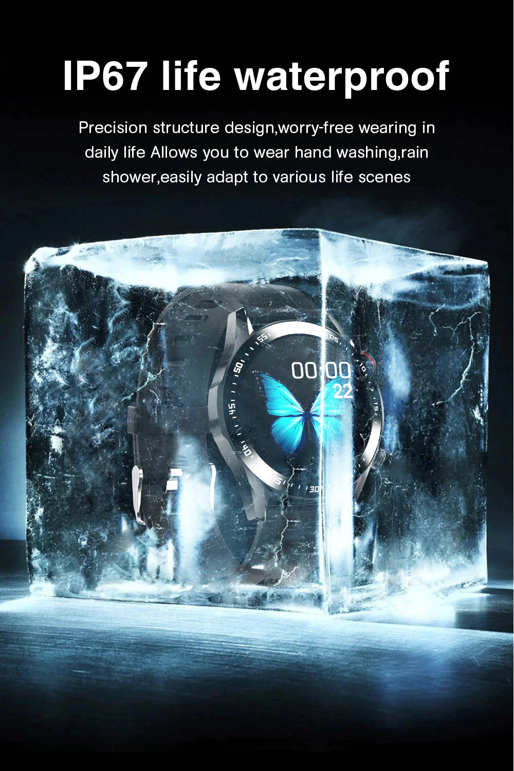 ACTIVE E1-2 Men Smart Watch and Sports Fitness Tracker for Android & IOS.