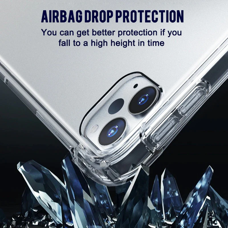 BLKTECH Hard Protective Case with AIRBAG Drop Protection for iPad