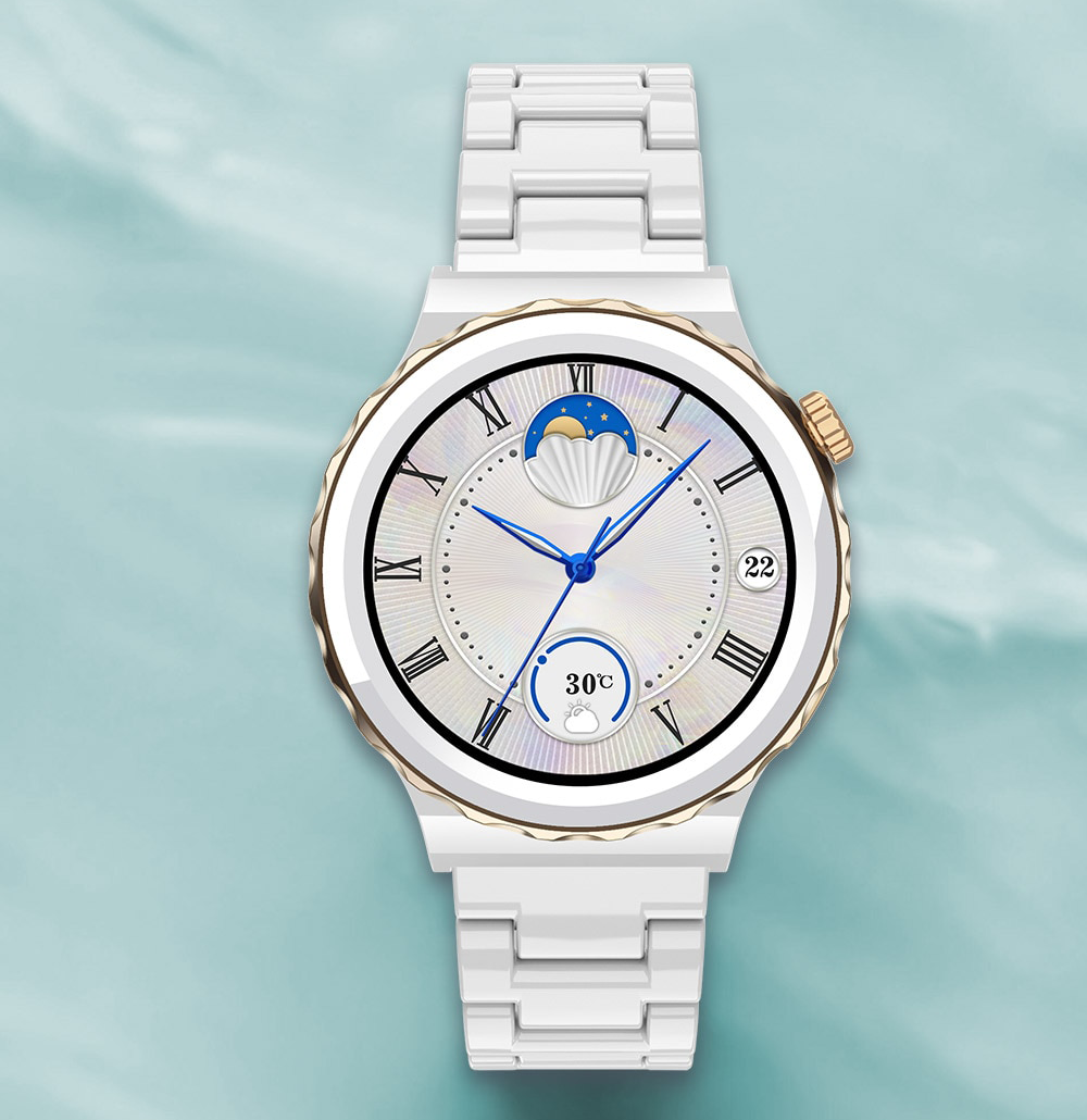 The perfect blend of style and Technology - New J3 Active Luxury Cera Gold Smart Watch and Health Tracker.