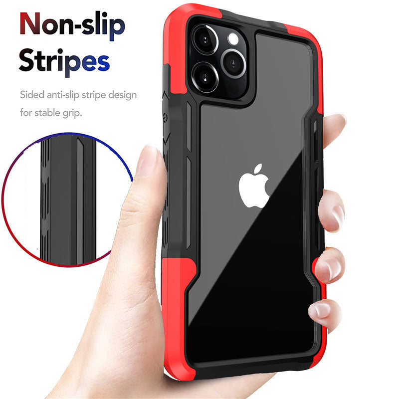 This powerful phone case offers reliable protection for your iPhone. Crafted with high quality hard TPU, it is designed to absorb shocks and safeguard your device, while its transparent design maintains the original beauty of your phone. Enjoy reliable protection with the New Shockproof Transparent Hard TPU Phone Case.