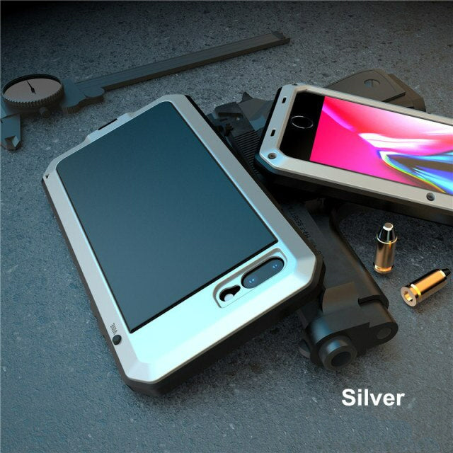 STUBBORN ARMOR - Heavy Duty 360 Full Body Waterproof Metal Case for iPhone X / 11 / 12 / 13 Series