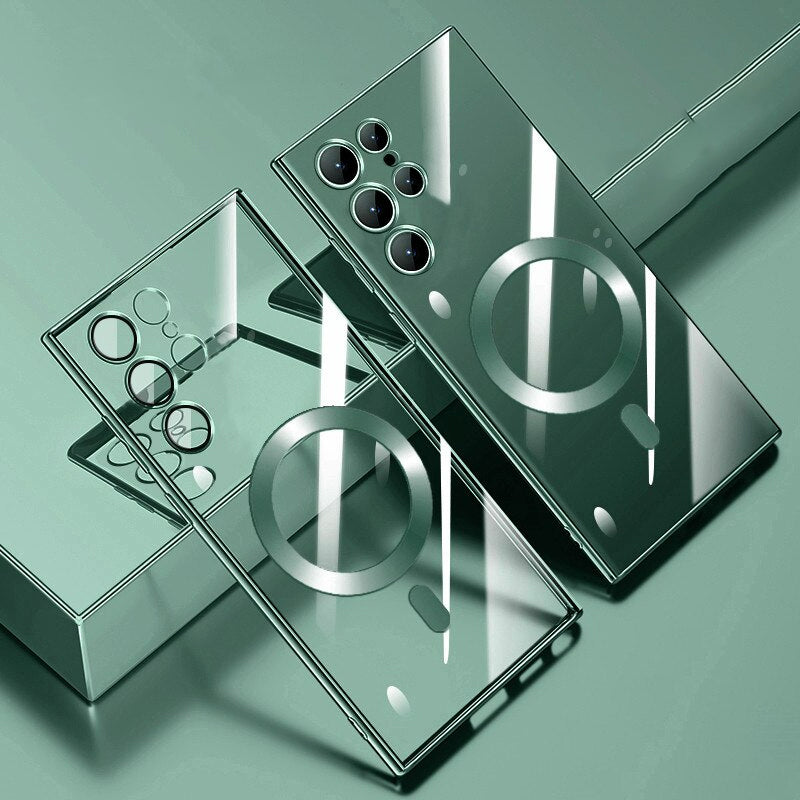 Samsung S23 Phone Case Magnetic MagSafe Wireless Charging Full Cover Protection for Camera and Screen