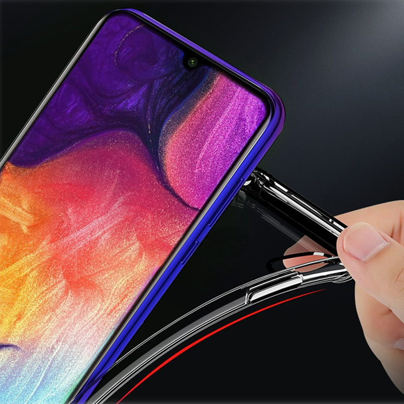 Transparent Shockproof Phone Case for Samsung Galaxy.