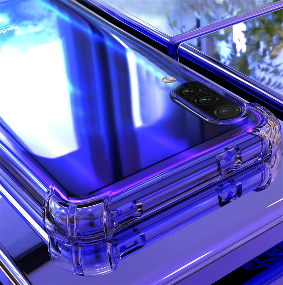 Transparent Shockproof Phone Case for Samsung Galaxy.