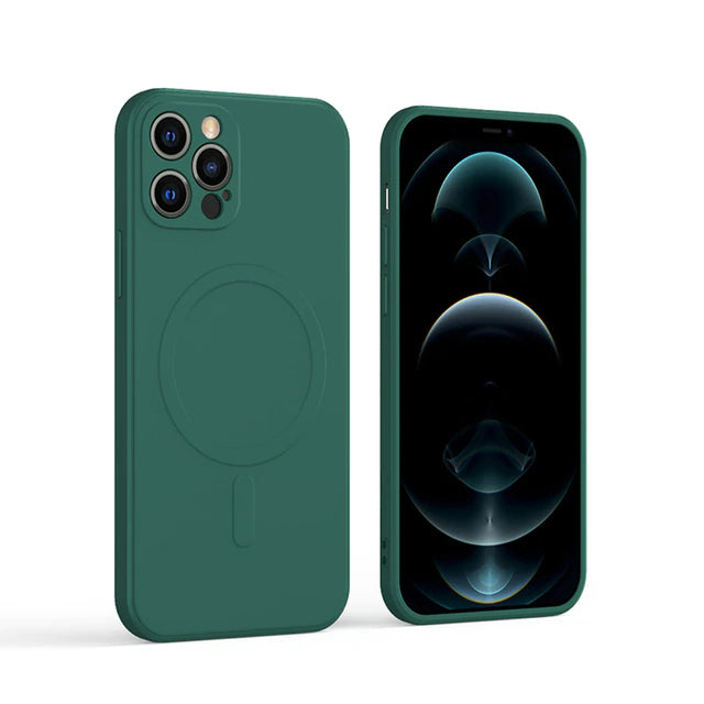 MagSafe Liquid Silicone Shockproof Case for iPhone 11/12/13 Series.