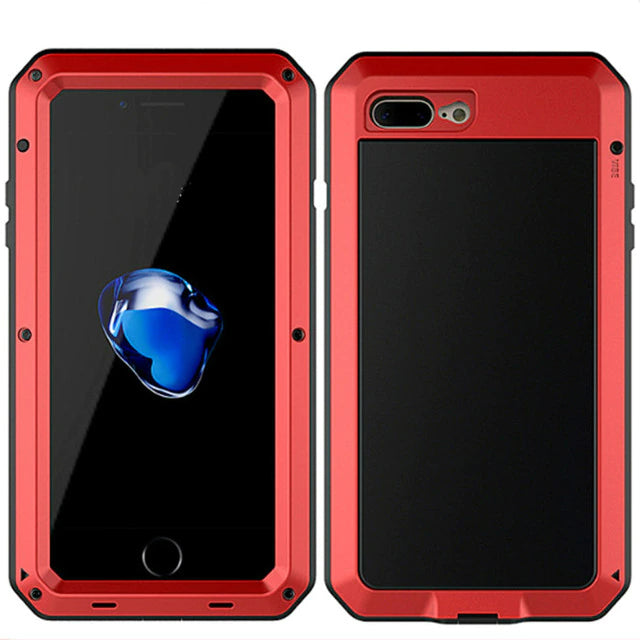 STUBBORN ARMOR - Heavy Duty 360 Full Body Waterproof Metal Case for iPhone X / 11 / 12 / 13 Series