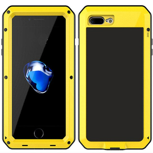 STUBBORN ARMOR - Heavy Duty 360 Full Body Waterproof Metal Case for iPhone X / 11 / 12 / 13 Series