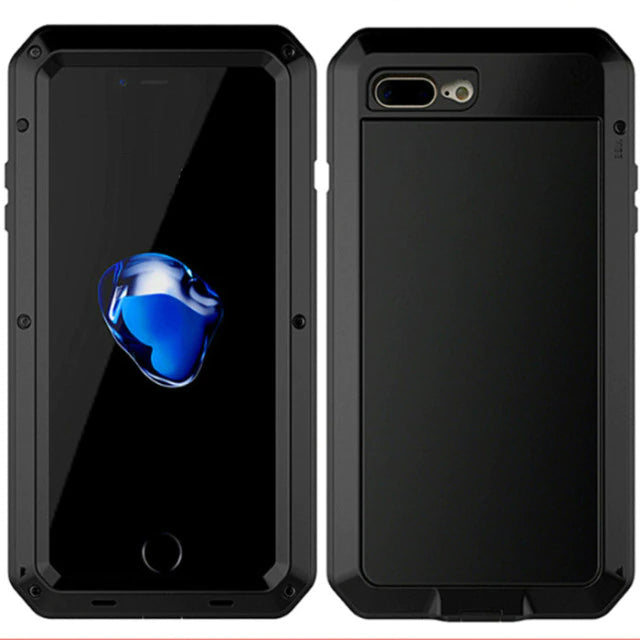 STUBBORN ARMOR - Heavy Duty 360 Full Body Waterproof Metal Case for iPhone X / 11 / 12 / 13 Series