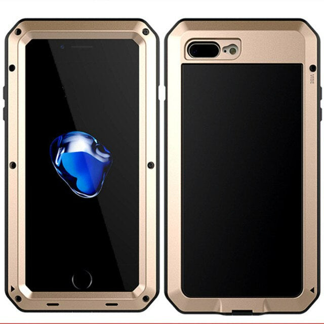 STUBBORN ARMOR - Heavy Duty 360 Full Body Waterproof Metal Case for iPhone X / 11 / 12 / 13 Series
