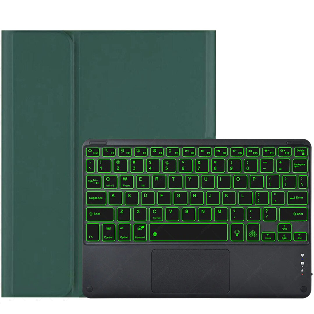 Luxury Protective Case for iPad Compo Multicolour Backlight Touch keyboard with Trackpad