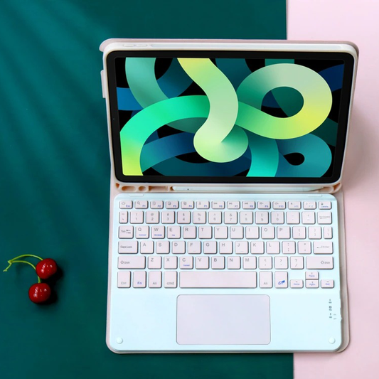 AUZONE Smart Case for iPad 9.7" 5th 6th Gen.  iPad 10.2" 7th 8th 9th Gen. Combines a precision trackpad and Bluetooth Keyboard.