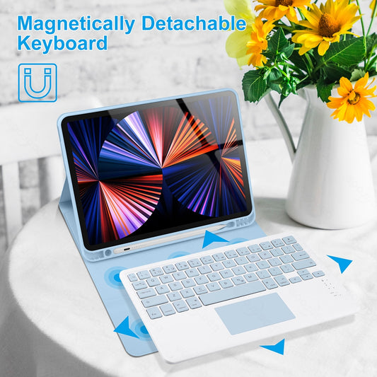 Nano Silicone Apple iPad Keyboard Case: Ultimate Protection and Typing Experience for iPad.