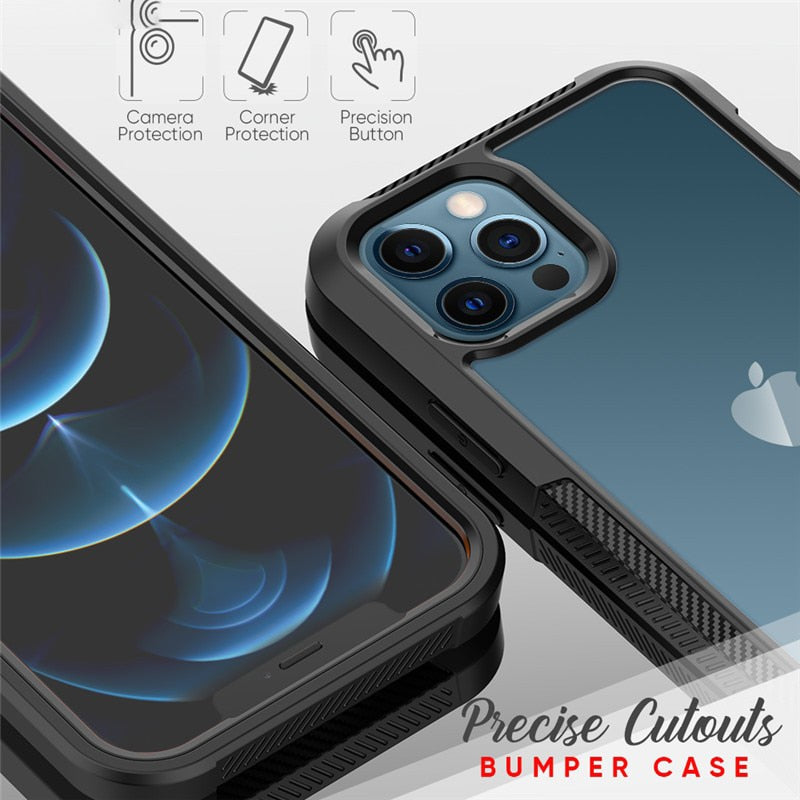Shock Proof TPU Protective Defense Shield Case for iPhone