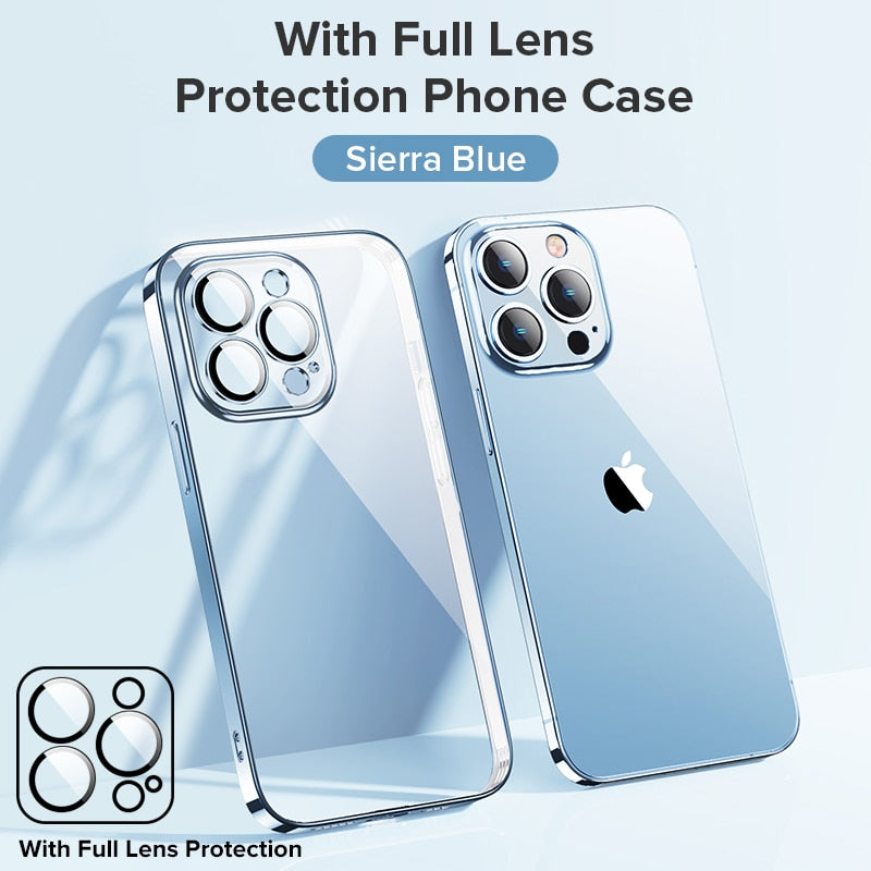 Diamond Plating Case with Lens Cover Protection for iPhone 14