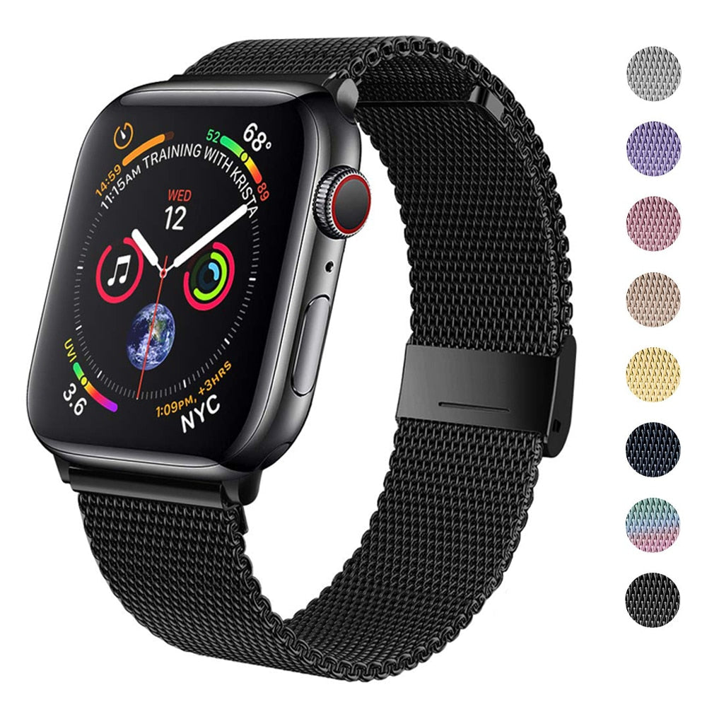 Stainless Steel Magnetic Loop Bracelet for Apple iWatch Series
