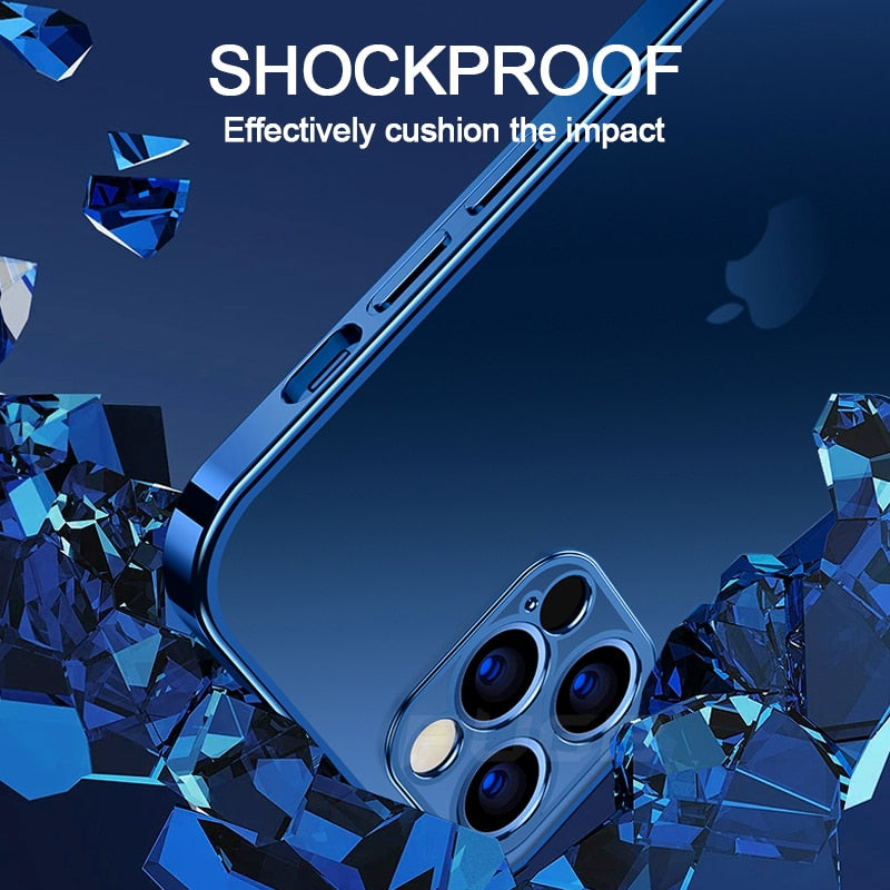 New Ultra Clear Silicone Case with Electroplated Square Frame for iPhone14 Series