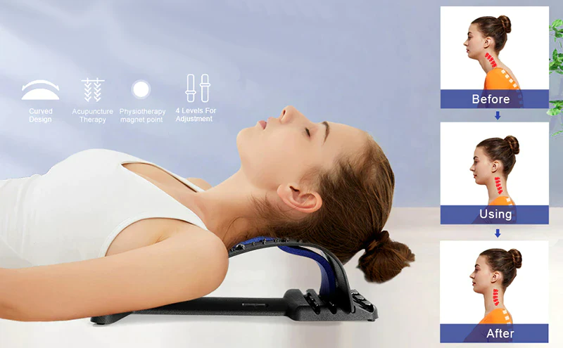 NeckStretch Neck & Upper-Back Stretcher – Multi-Level Cervical Support