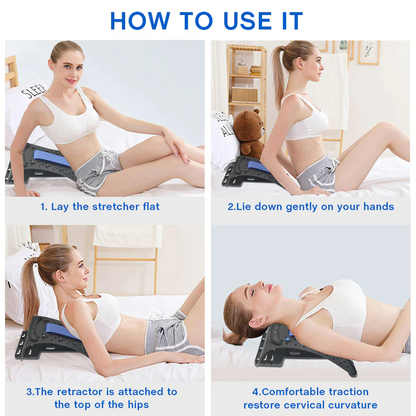 NeckStretch Magnetic Neck Stretcher with 3 Height Levels + Foam Board Option