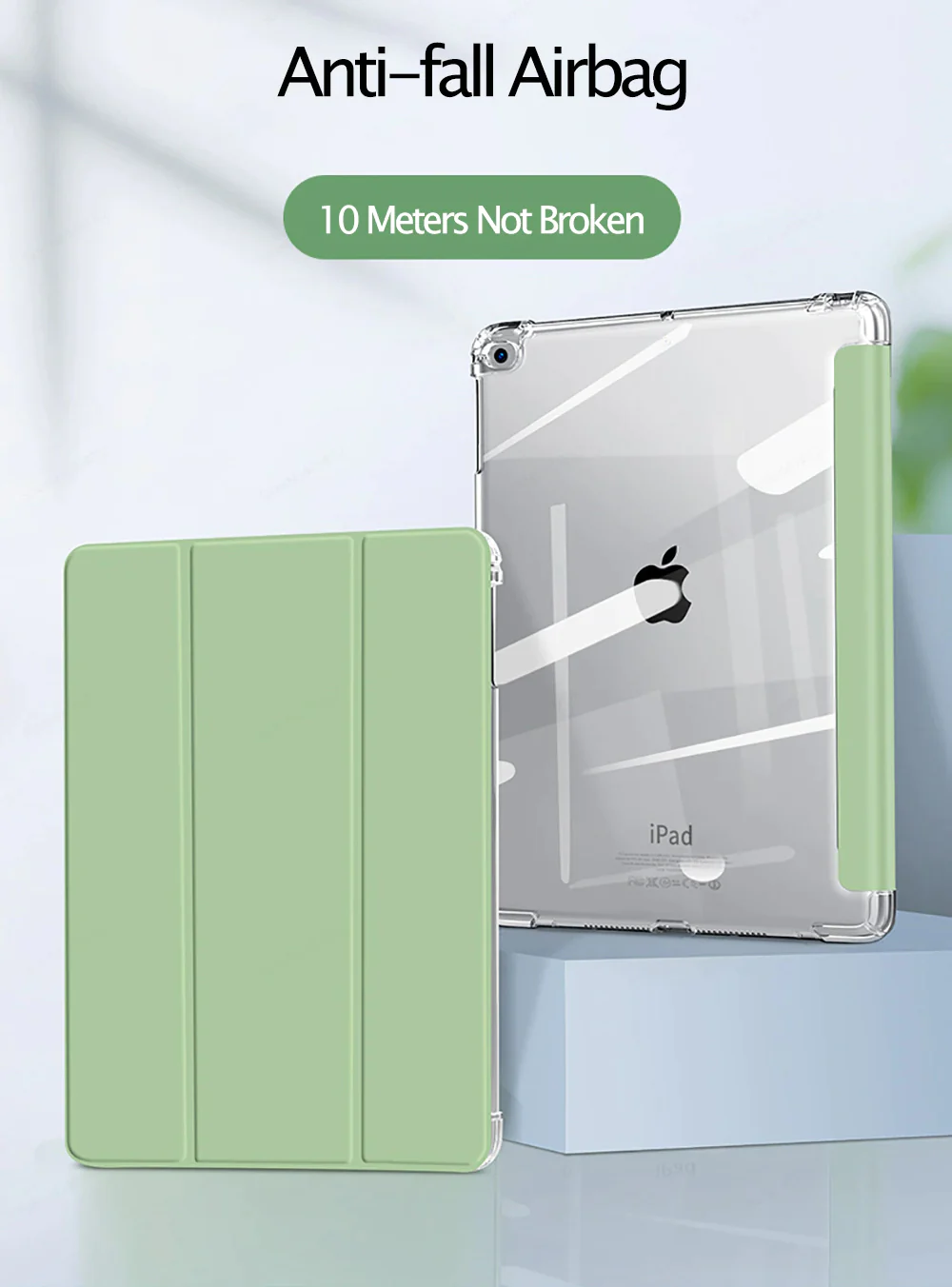 Smart Fold Shockproof Case for iPad 10.2" 7th 8th 9th Gen.