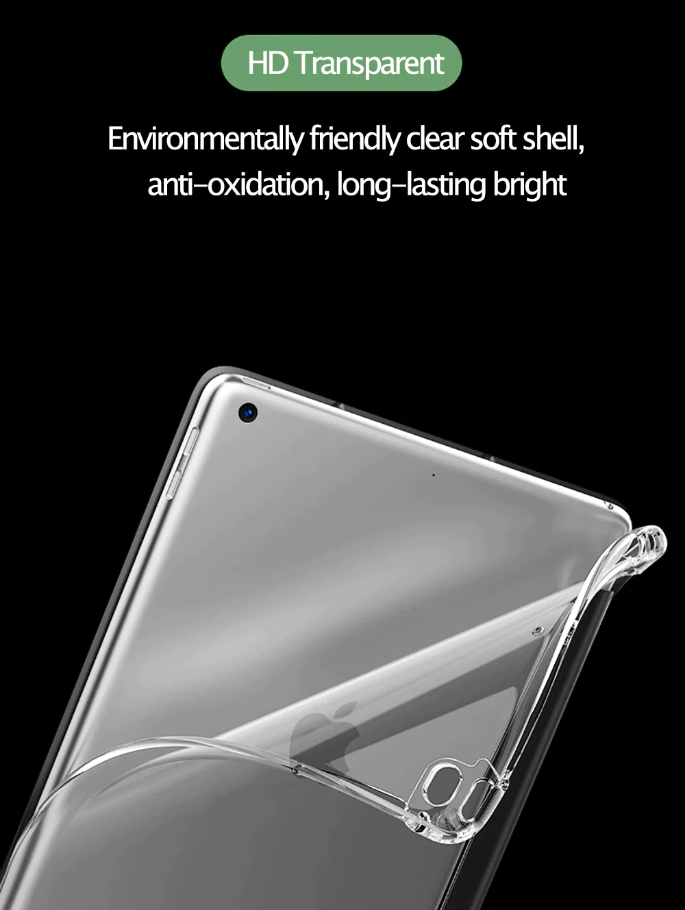 AUZONE Tri-Fold Transparent Case for Apple iPad Mini