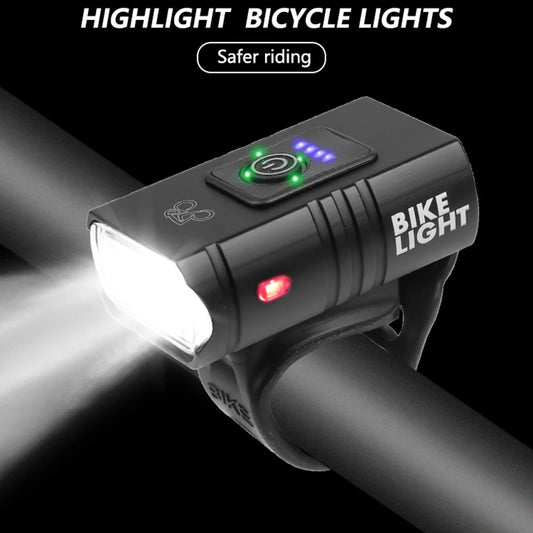 800 lumen USB rechargeable front bike light