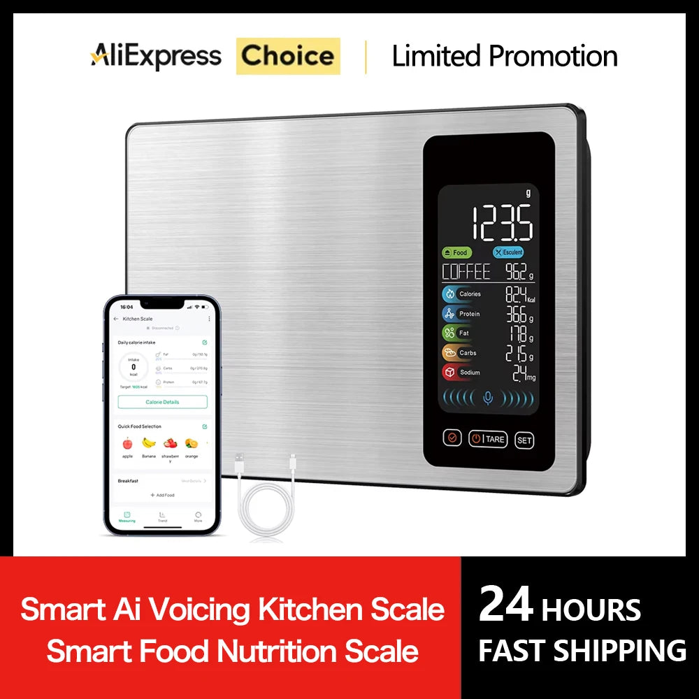 icomon Smart Nutrition Kitchen Scale with App – 5kg