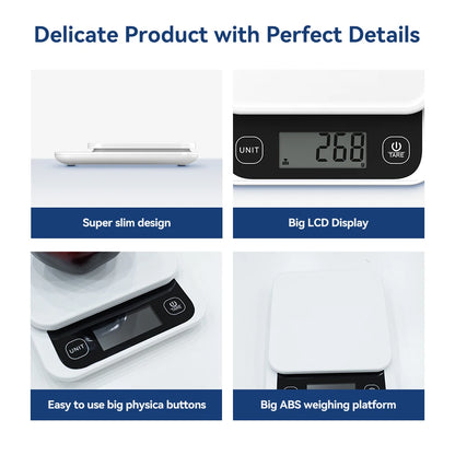 icomon Smart Nutrition Kitchen Scale with App – 5kg, 0.1g Precision