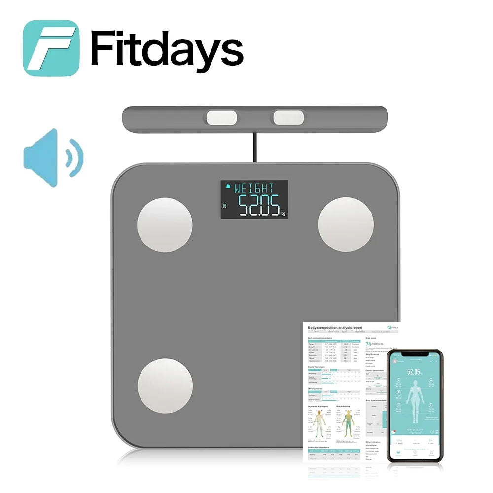 Fitdays Smart Nutrition Scale – Calories, Protein, Fat & Carbs, 5kg
