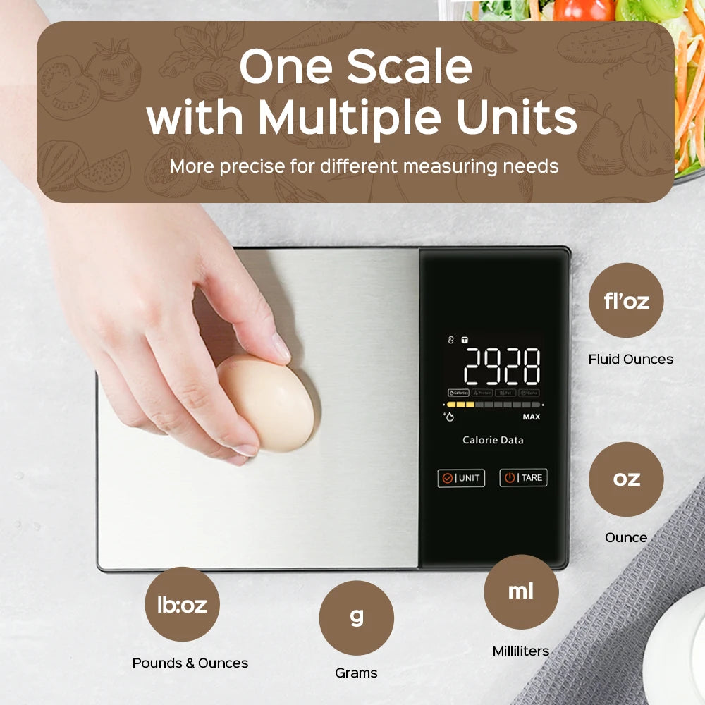 Fitdays smart nutrition scale – view 2