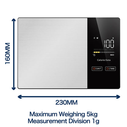 Fitdays Smart Nutrition Scale – Calories, Protein, Fat & Carbs, 5kg