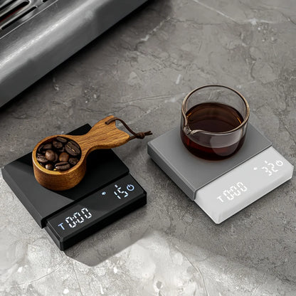 Mini Coffee Scale with Silicone Pad – 0.1g Precision, LED Display