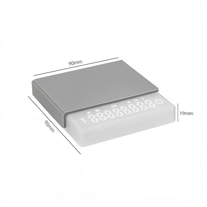Mini Coffee Scale with Silicone Pad – 0.1g Precision, LED Display