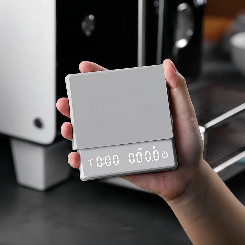 Mini Coffee Scale with Silicone Pad – 0.1g Precision, LED Display