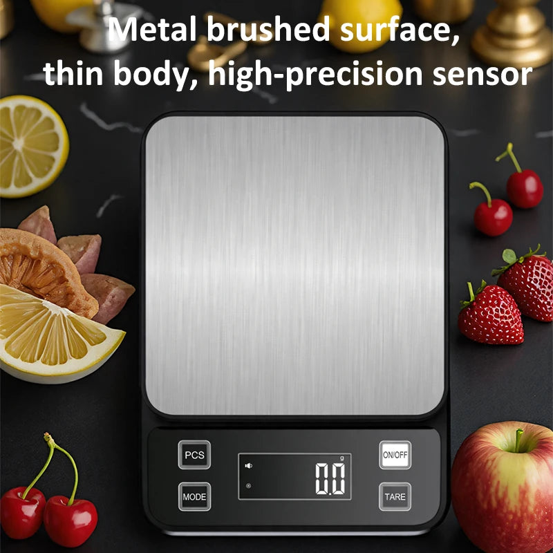 Stainless steel kitchen scale – view 2