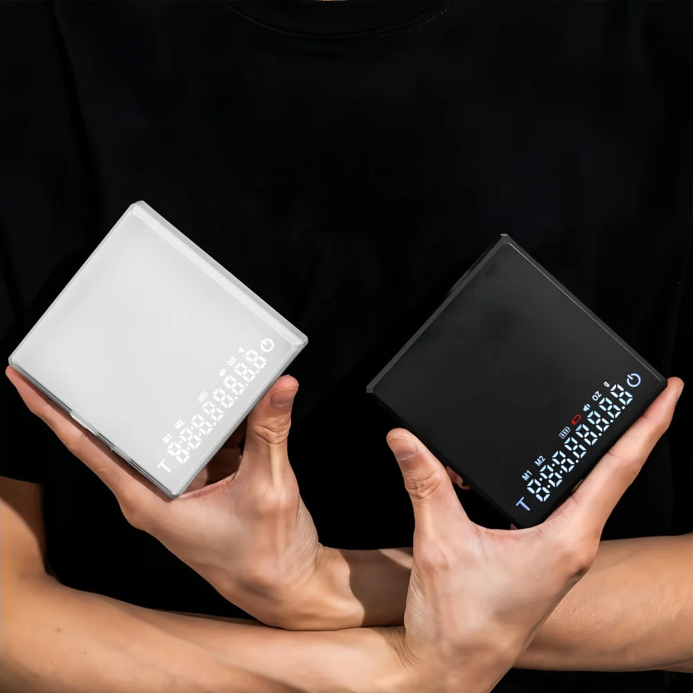 Mini Coffee Scale with Silicone Pad – 0.1g Precision, LED Display