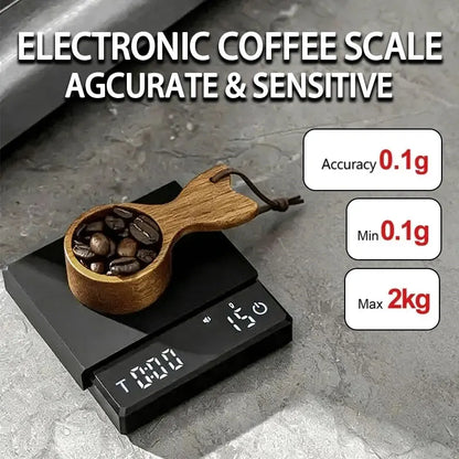 Bincoo Mini Coffee Scale with Timer – 2kg / 0.1g