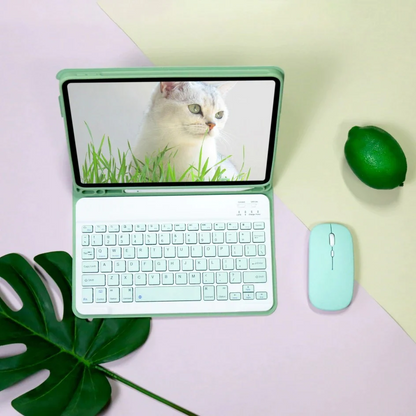Silicon Honey Comp Breathable Case with PENCIL HOLDER and KEYBOARD