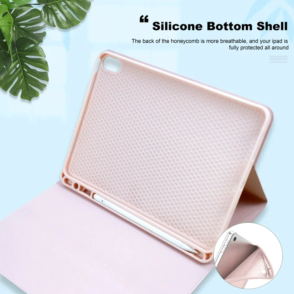 Silicon Honey Comp Breathable Case with PENCIL HOLDER and KEYBOARD