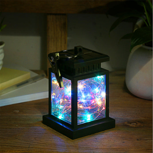Decorative solar star garden light