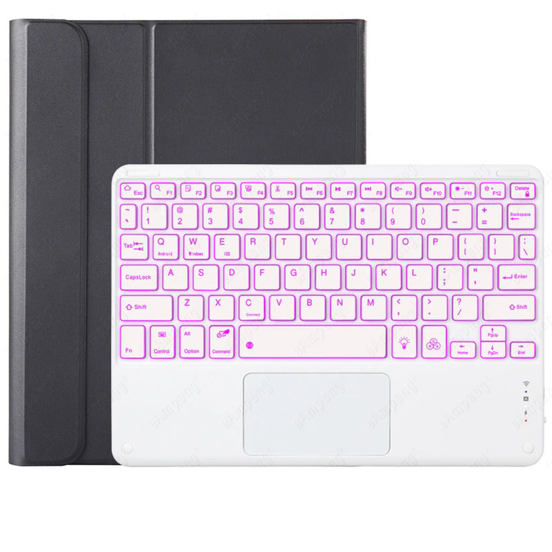 Luxury Protective Case for iPad Compo Multicolour Backlight Touch keyboard with Trackpad