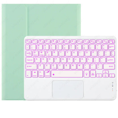 Luxury Protective Case for iPad Compo Multicolour Backlight Touch keyboard with Trackpad