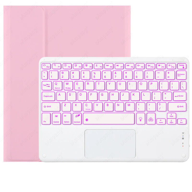 Luxury Protective Case for iPad Compo Multicolour Backlight Touch keyboard with Trackpad