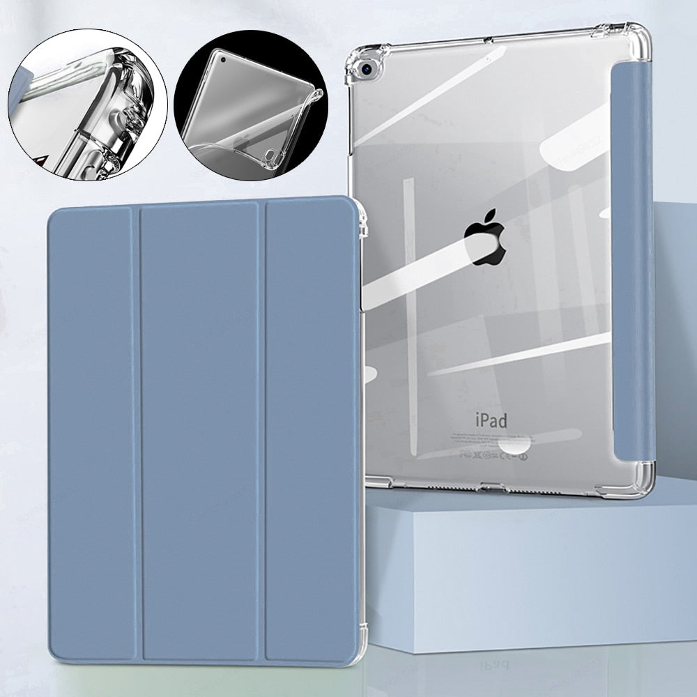 AUZONE Tri-Fold Transparent Case for Apple iPad Mini